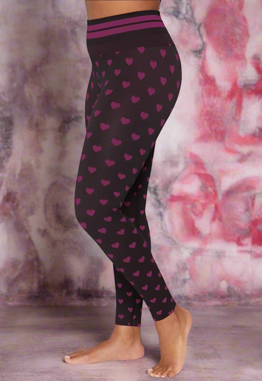 Shop Spiritual Gangster Spiritual Gangster Rosaline Love Sculpt Jacquard Seamless Leggings online at Spoiled Brat