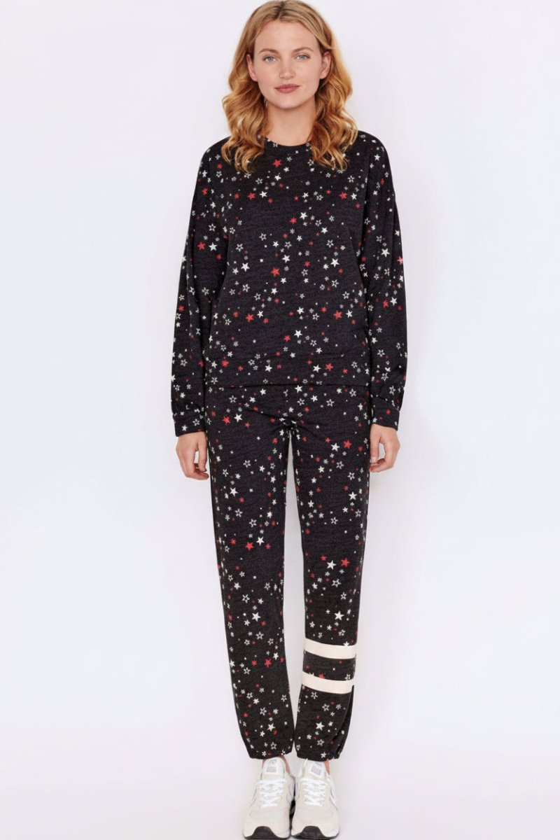 Shop Sundry Sundry Clothing Stars Relaxed Sweatshirt Jumper for women – premium loungewear and festival fashion at Spoiled Brat