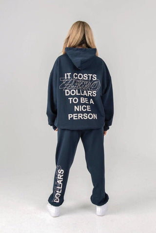 Shop As seen on Camila Cabello Mayfair IT COSTS $0 to be a Nice Person Sweatpants - Premium Sweatpants from The Mayfair Group Online now at Spoiled Brat 