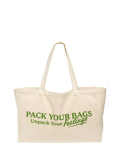 Shop The Mayfair Group Unpack Your Feelings Tote Bag - Premium Tote Bag from The Mayfair Group Online now at Spoiled Brat 