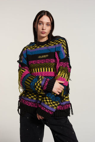 Shop The Ragged Priest Indie Knit Rainbow Jumper - Premium Jumper from The Ragged Priest Online now at Spoiled Brat 