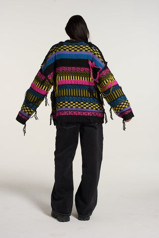 Shop The Ragged Priest Indie Knit Rainbow Jumper - Premium Jumper from The Ragged Priest Online now at Spoiled Brat 