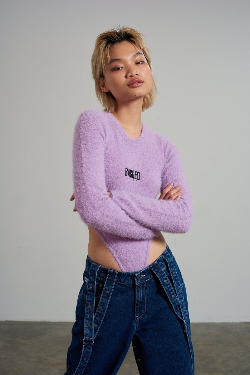 Shop The Ragged Priest The Ragged Priest Lilac Obsessed Bodysuit Bodysuit for women – premium loungewear and festival fashion at Spoiled Brat