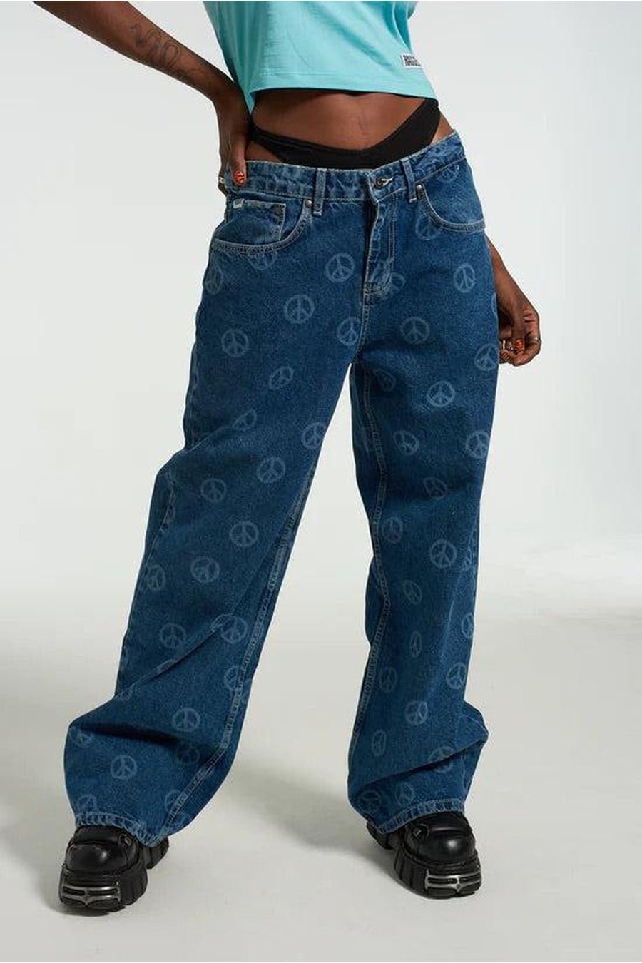 Buy The Ragged Priest Yin Yang Printed Hope Release Jeans at Spoiled Brat  Online - UK online Fashion &amp; lifestyle boutique