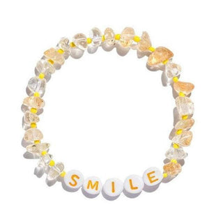 Shop Tinkalink Smile Citrine Wellbeing Crystal Bracelet - Premium Bracelet from Tinkalink Online now at Spoiled Brat 