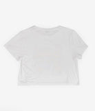 The Smurfs x Unique Vintage White Cropped Graphic Tee Top by Unique Vintage as seen on celebrities