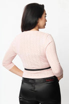 Shop Unique Vintage Unique Vintage Betty Boop x Unique Vintage Light Pink Sweetheart Cardigan Cardigan for women – premium loungewear and festival fashion at Spoiled Brat