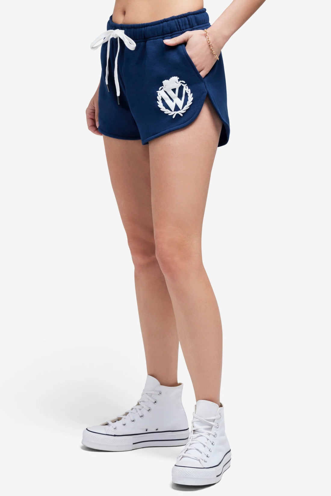 Shop Wildfox 90s Crest Jules Shorts - Premium Shorts from Wildfox Online now at Spoiled Brat 