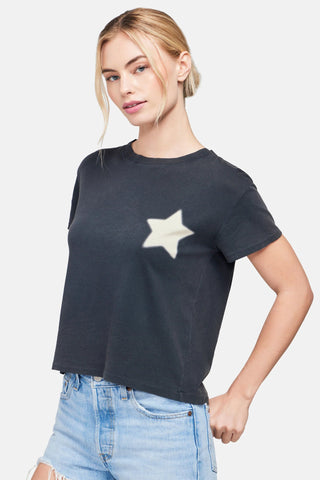Shop Wildfox Blurred Star Charlie Crop Tee - Premium T-Shirt from Wildfox Online now at Spoiled Brat 