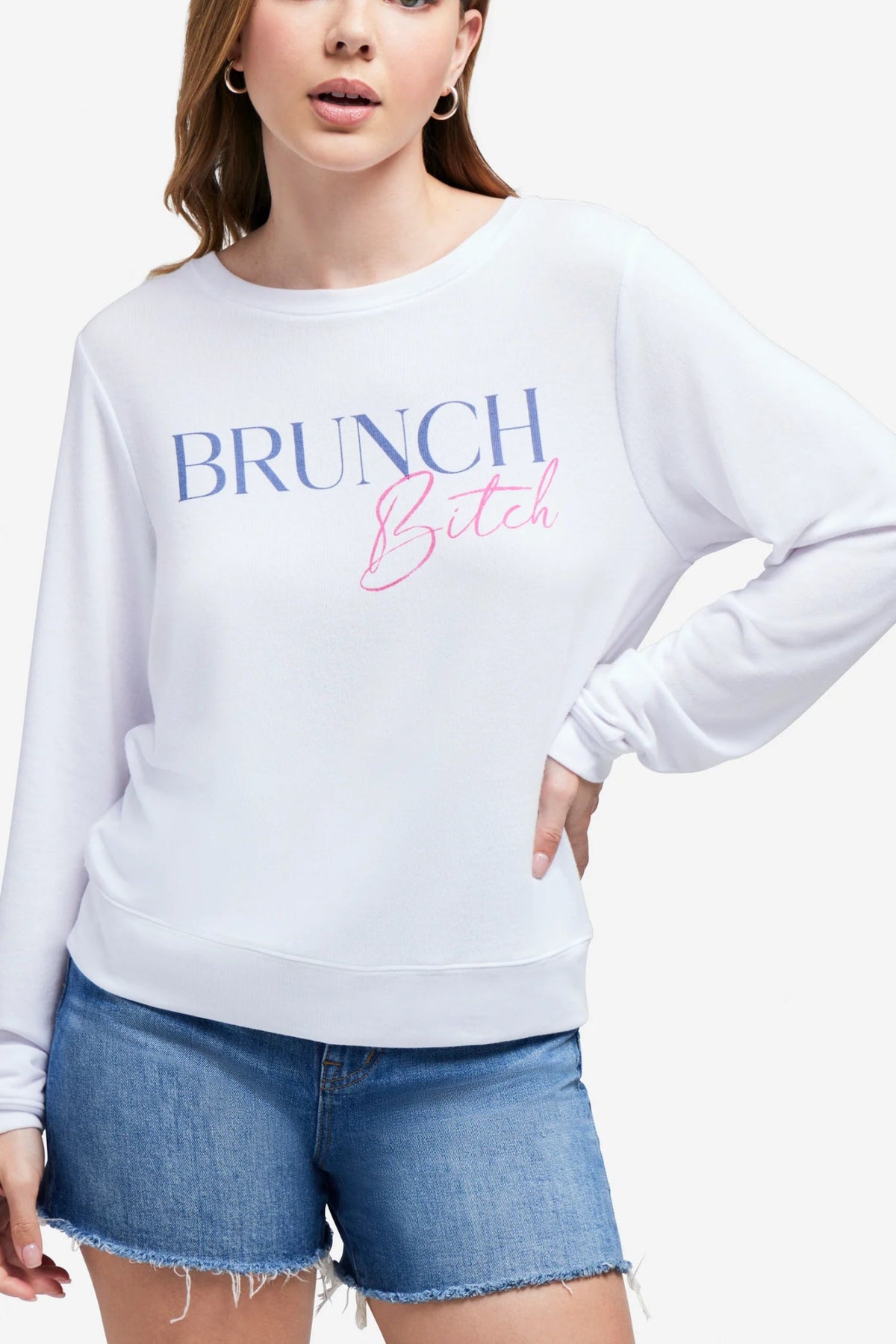 Shop Wildfox Wildfox Brunch Bitch Baggy Beach Jumper online at Spoiled Brat