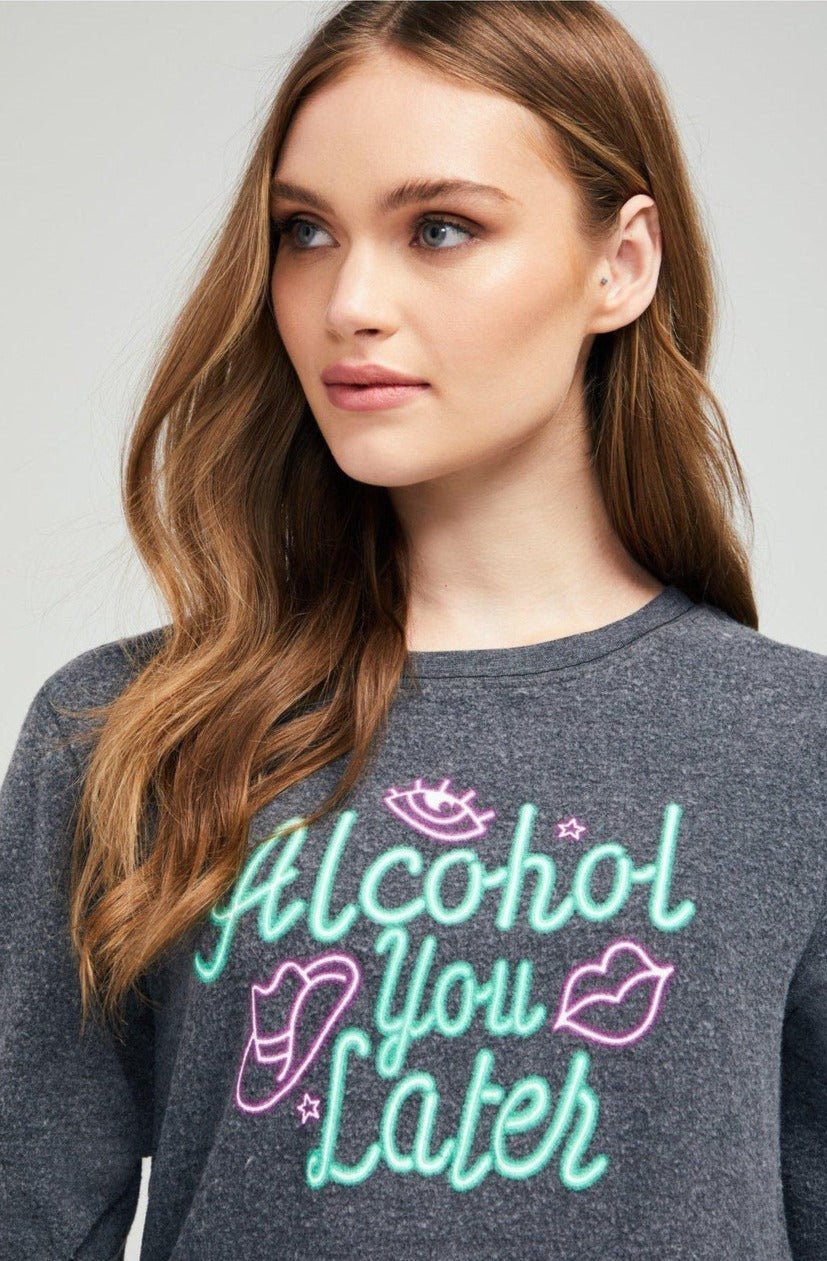 Shop Wildfox Call Me Later Baggy Beach Jumper - Premium Sweatshirt from Wildfox Online now at Spoiled Brat 
