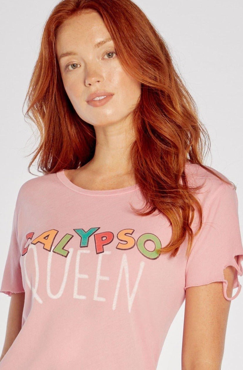 Shop Wildfox Calypso Queen Stellar Crew T-Shirt - Premium T-Shirt from Wildfox Online now at Spoiled Brat 