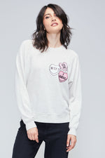 Shop Wildfox Wildfox Candy Hearts Sommers Sweatshirt online at Spoiled Brat