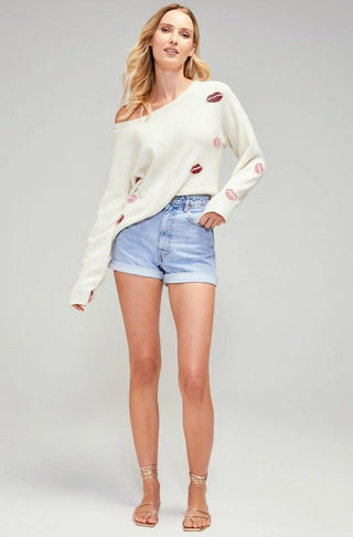 Shop Wildfox Couture Lover's Kiss Genisis Sweater - Premium Sweater from Wildfox Online now at Spoiled Brat 