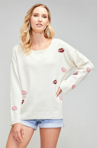 Shop Wildfox Couture Lover's Kiss Genisis Sweater - Premium Sweater from Wildfox Online now at Spoiled Brat 