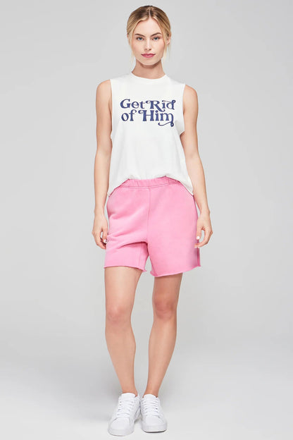 Shop Wildfox Get Rid Of Him Riley Tank Top - Premium T-Shirt from Wildfox Online now at Spoiled Brat 