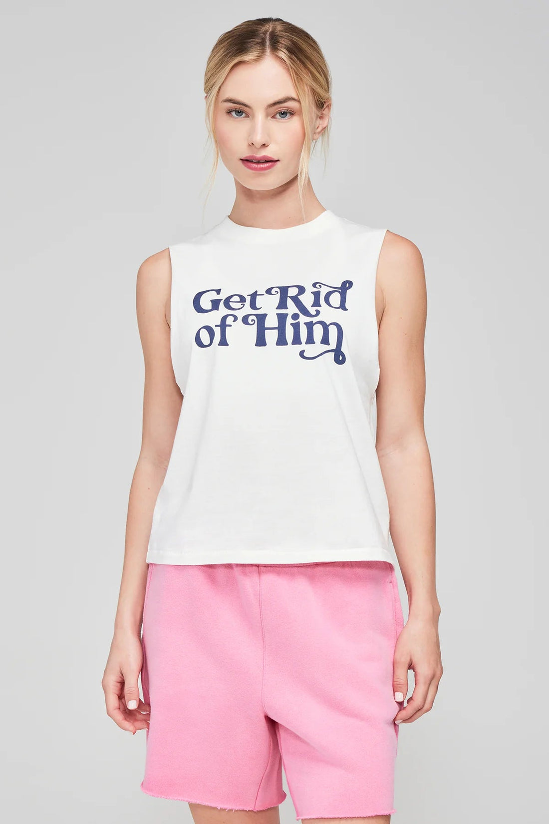 Shop Wildfox Get Rid Of Him Riley Tank Top - Premium T-Shirt from Wildfox Online now at Spoiled Brat 