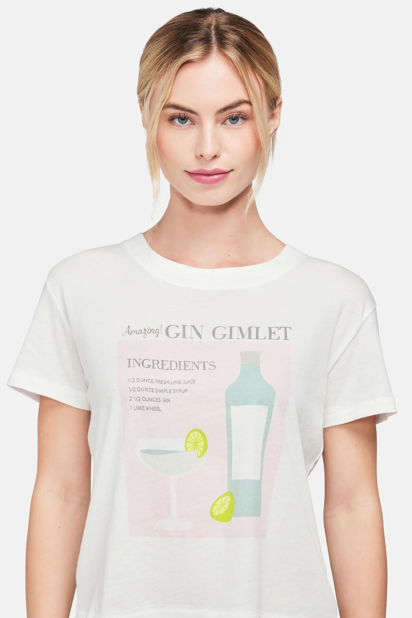 Shop Wildfox Gin Gimlet Charlie Crop Tee - Premium T-Shirt from Wildfox Online now at Spoiled Brat 