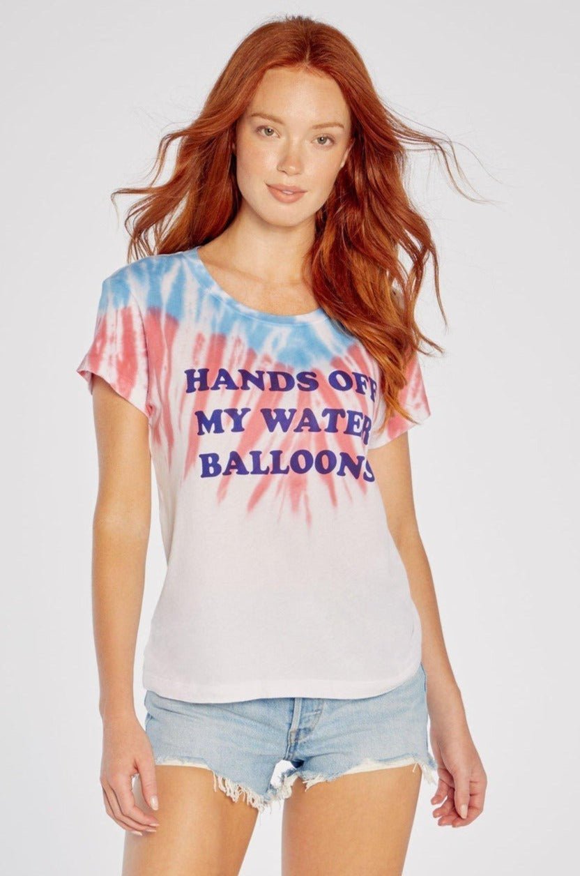 Shop Wildfox Hands Off My Water Balloons No9 Tee - Premium T-Shirt from Wildfox Online now at Spoiled Brat 