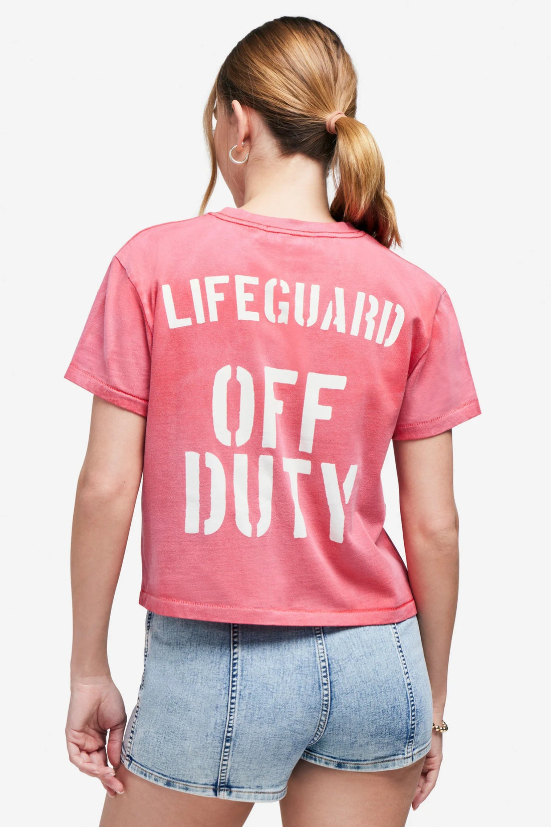 Shop Wildfox Off Duty Jaime Crop Tee - Premium T-Shirt from Wildfox Online now at Spoiled Brat 