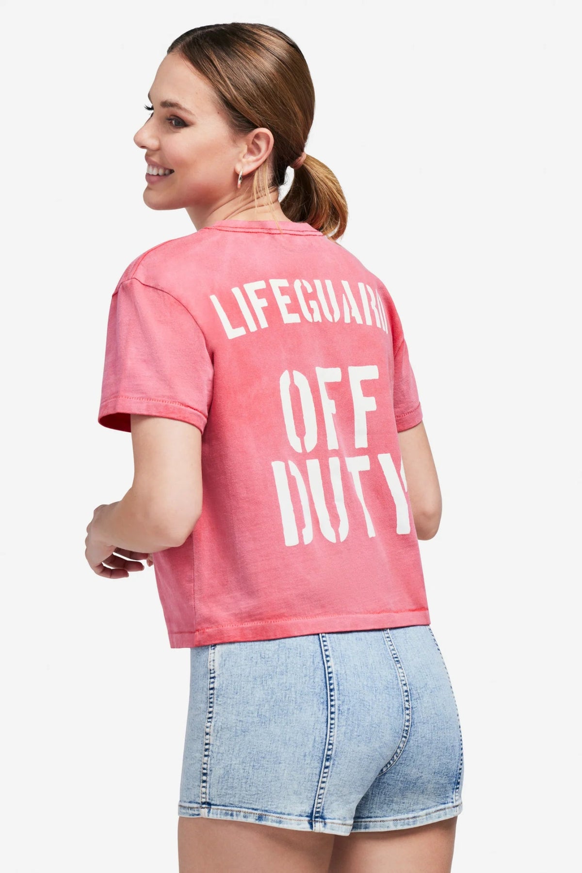 Shop Wildfox Wildfox Off Duty Jaime Crop Tee online at Spoiled Brat