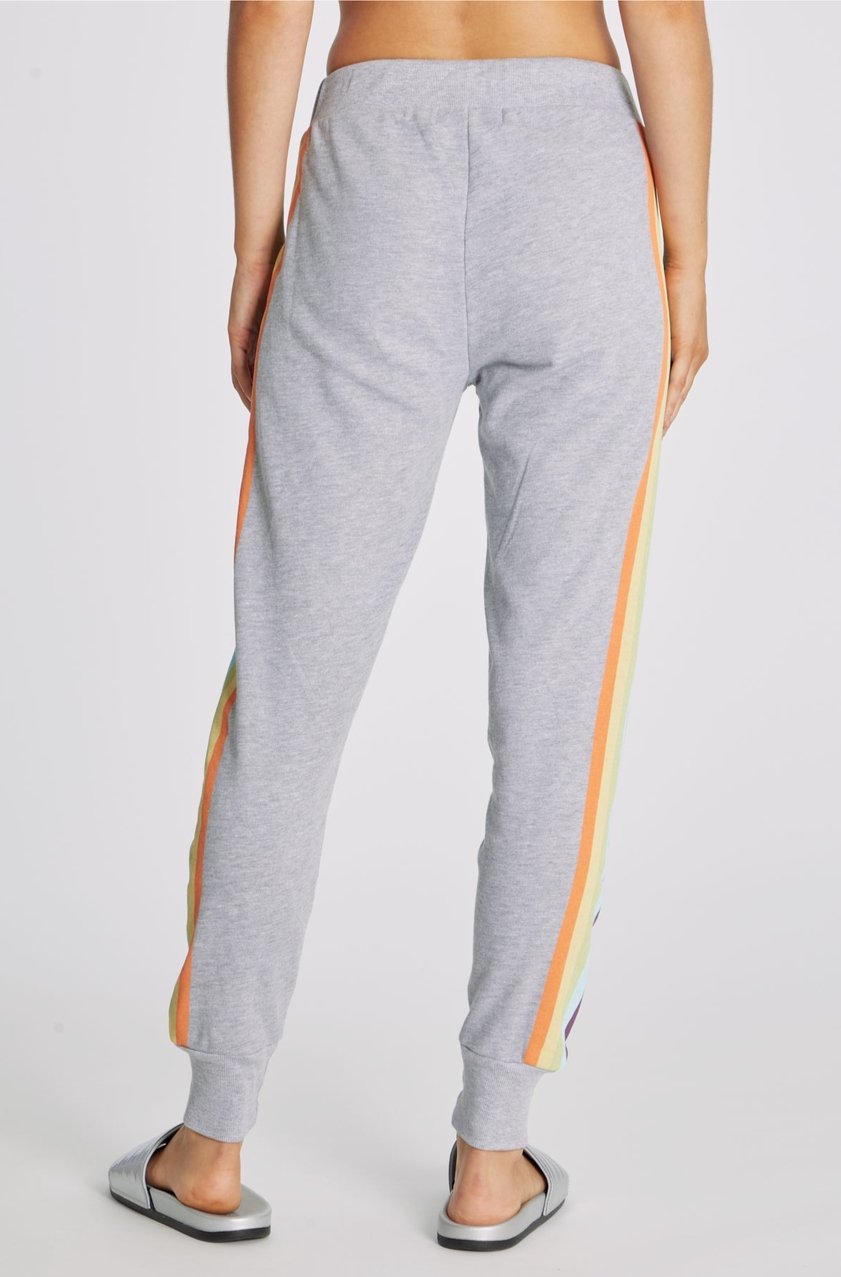 Shop Wildfox Rainbow Stripe Jack Sweatpants - Premium Jogging Pants from Wildfox Online now at Spoiled Brat 