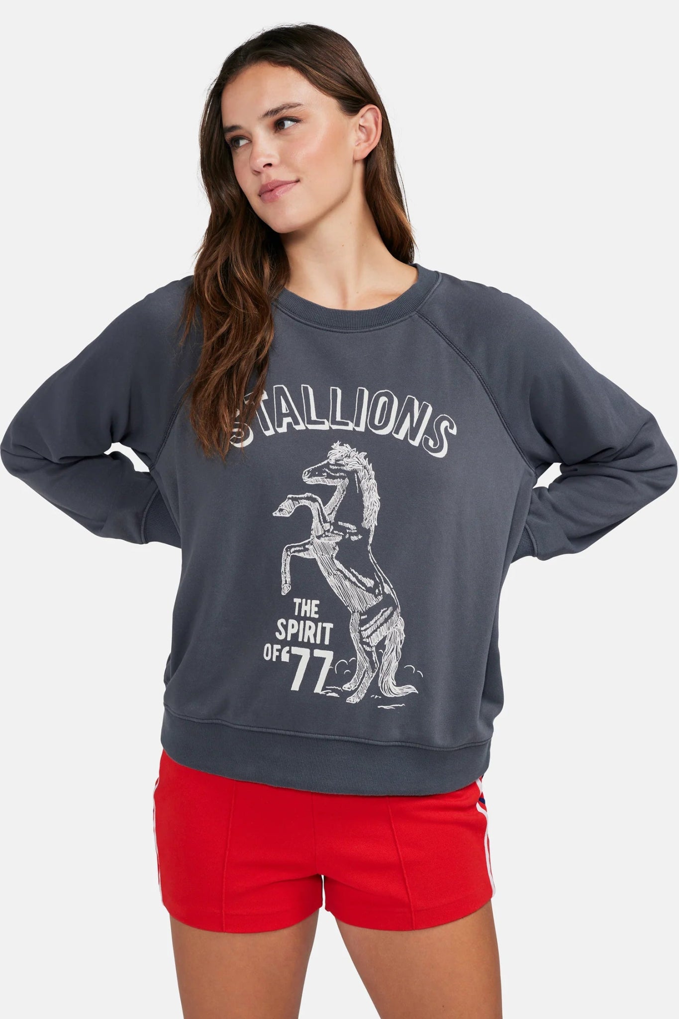 Shop Wildfox Wildfox Stallion Of 77 Sommers Sweatshirt online at Spoiled Brat