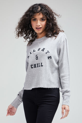 Shop Wildfox Tailgate & Chill Willshite Pullover - Premium Sweatshirt from Wildfox Online now at Spoiled Brat 