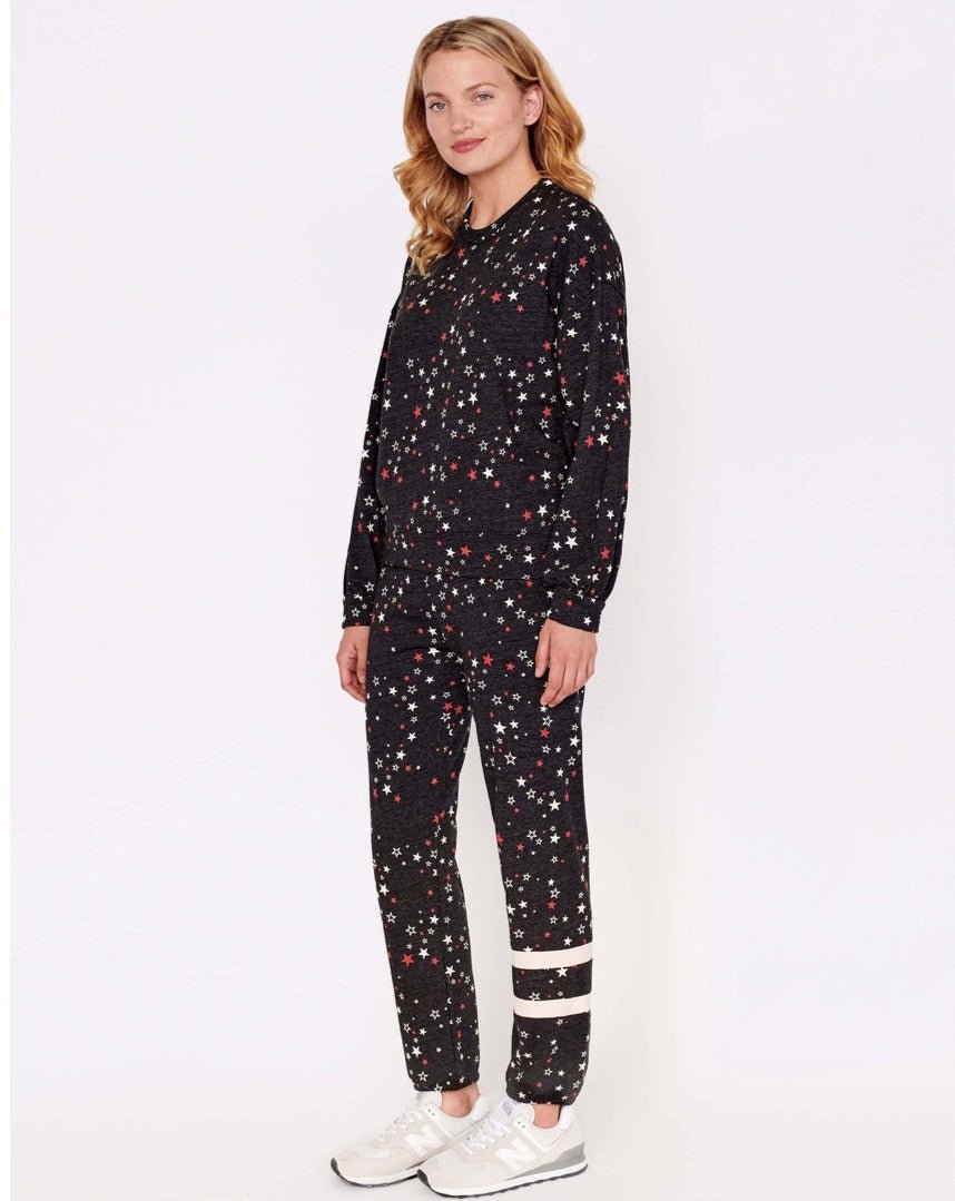 Shop Sundry Sundry Clothing Stars Relaxed Sweatshirt Jumper for women – premium loungewear and festival fashion at Spoiled Brat